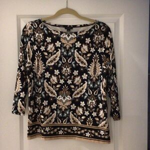 Ann Taylor Factory 3/4 Sleeve Top Size Large